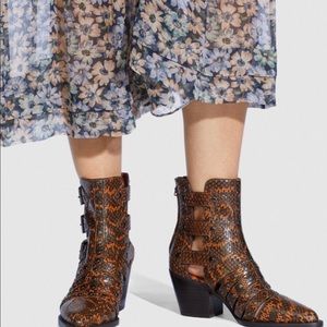 Coach Phoebe Bootie In Snakeskin